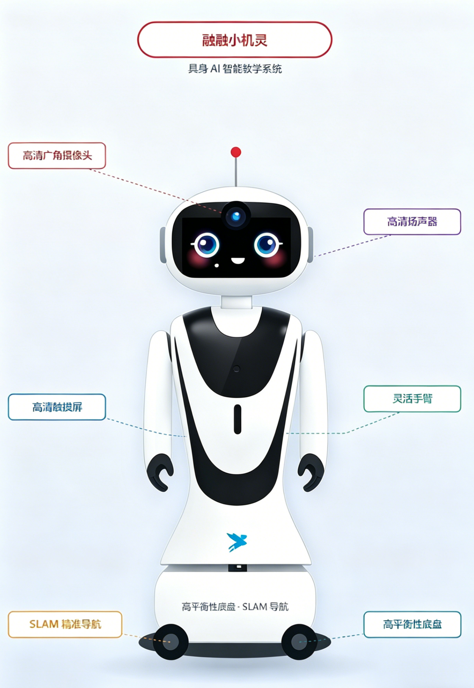融融小机灵 具身 AI 智能教学机器人